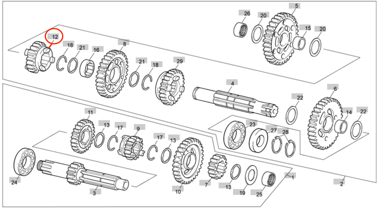 Sherco Free Pinion 4 (M063)