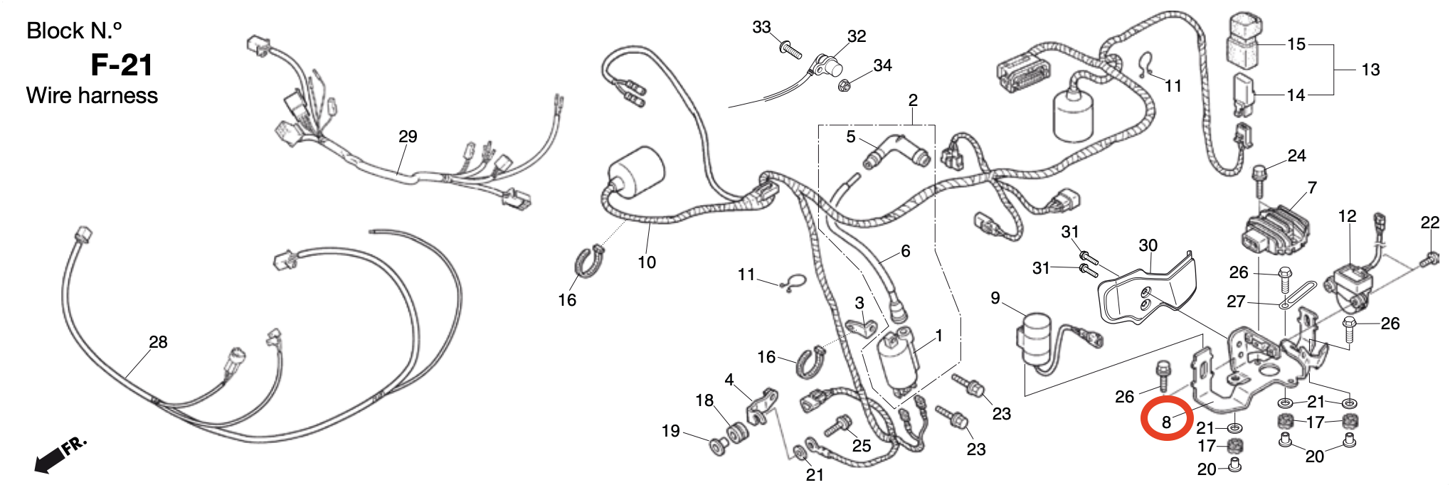 Montesa 4rt Electrical Regulator Support Lightweight