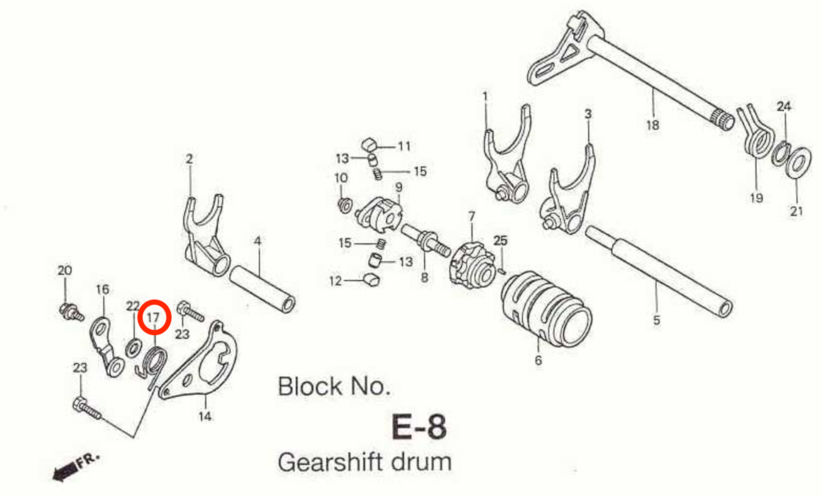 Montesa Drum Stopper Spring