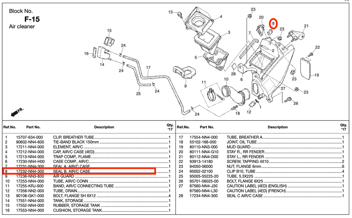 Montesa Foam Seal for Air Box