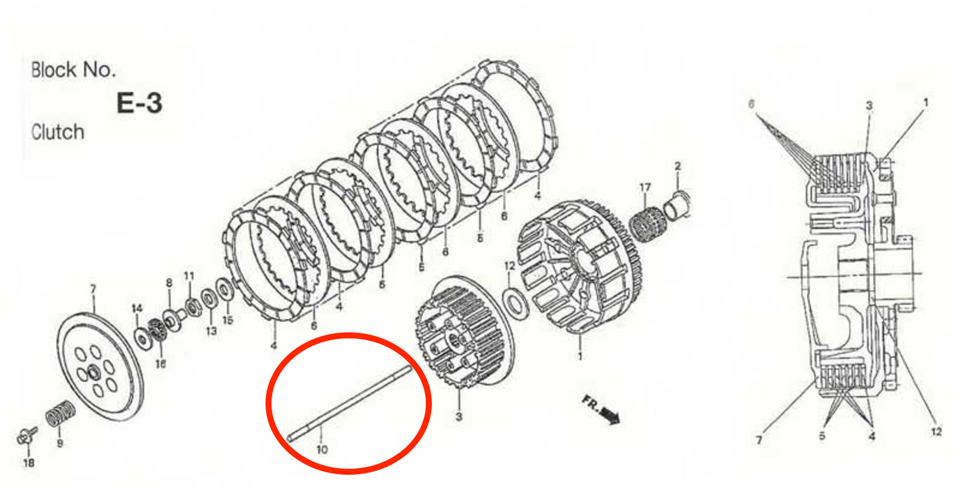 Montesa 315 Clutch Lifter Rod