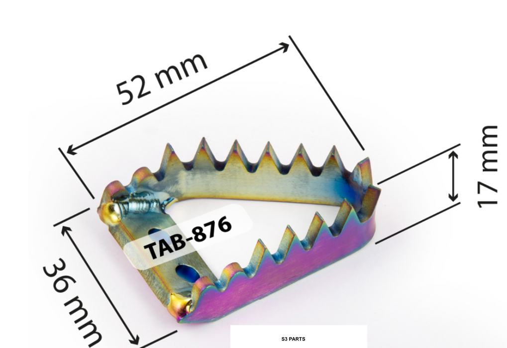 Brake Pedal Tip S3 Punk Titanium