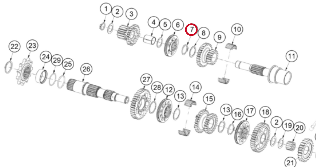 GasGas Circlip for Transmission MT280236165