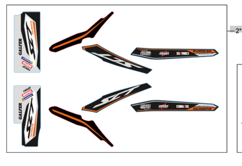 Scorpa Accessory Decal Kit 2021