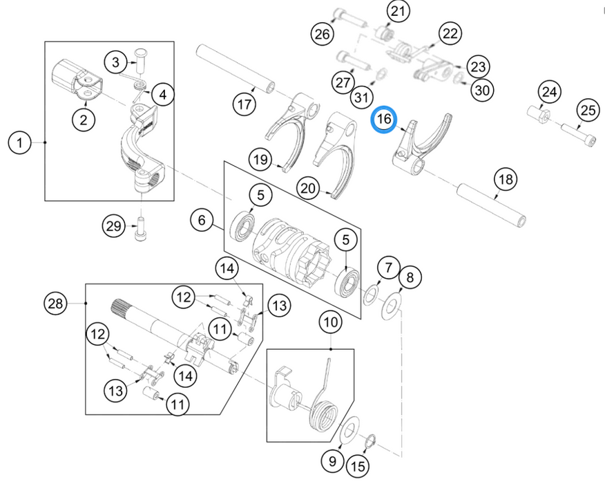 GasGas Shift Fork Primary