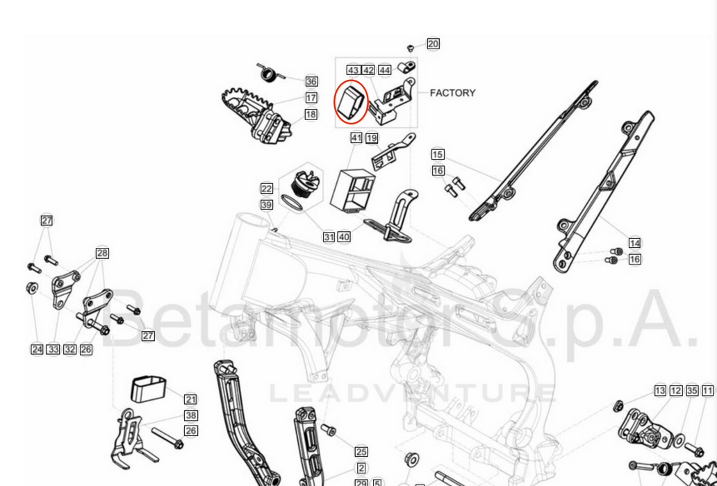 Beta CDI Unit Cushion Rubber 2t 007.40.081.00.00