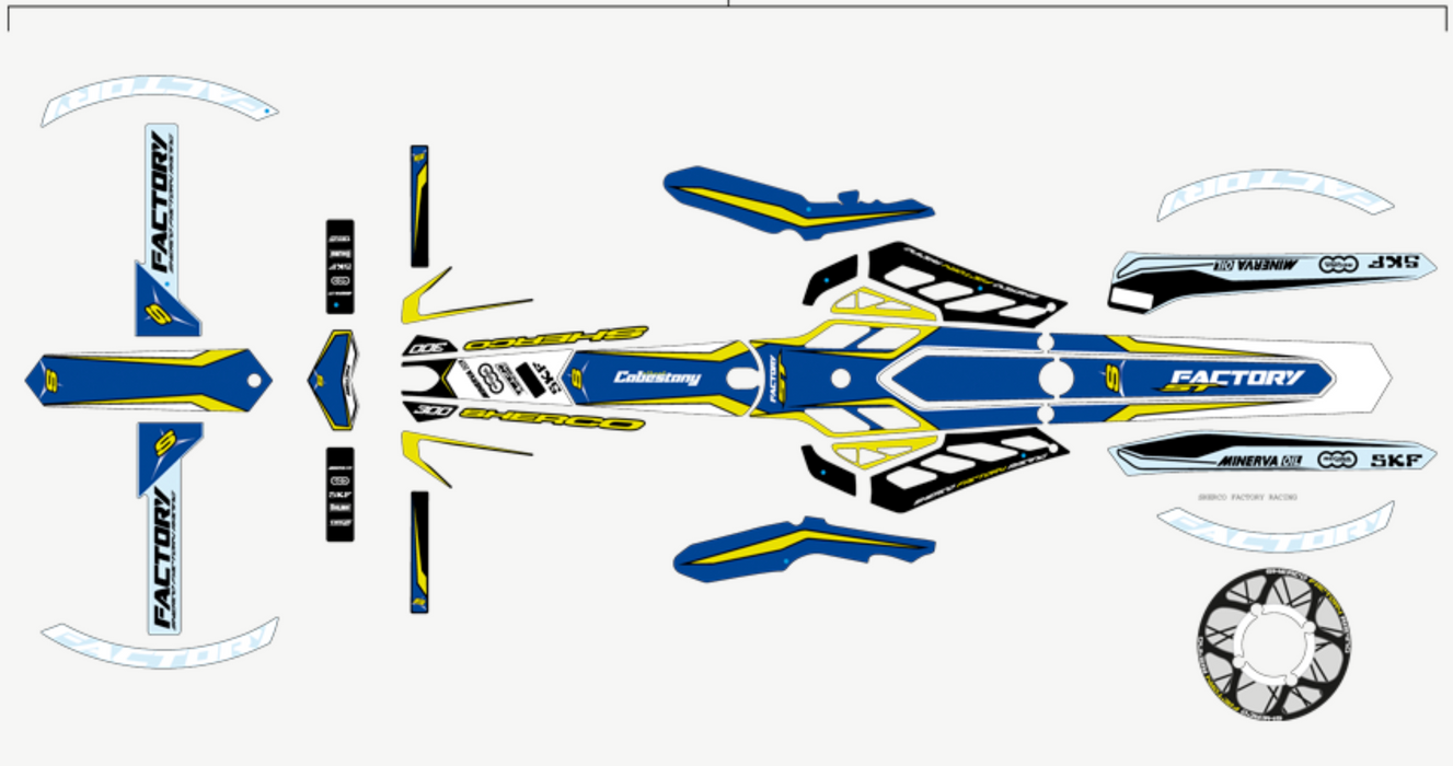 Sherco Decal Kit 2014 Factory Full Kit