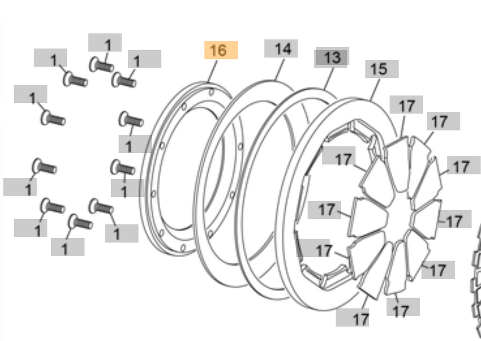 Sherco/Scorpa Spring Retainer 6343