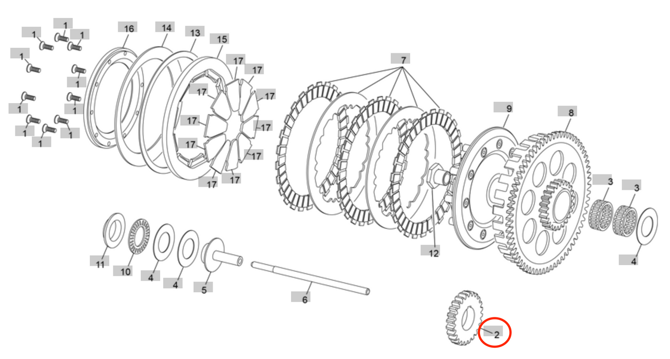 Sherco Primary Drive Transmission Gear