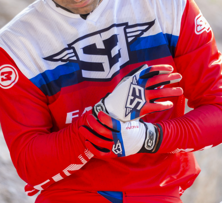 S3 Rock Racing Gloves Red
