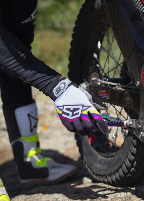 S3 Rock Racing Gloves Pink-Black