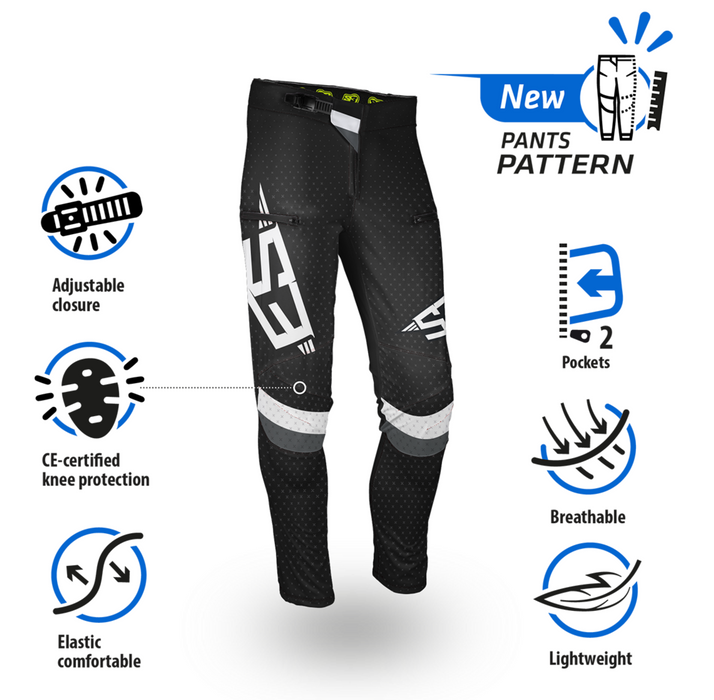 S3 Trial Pant Collection Flex Racing Black-Fluor (NEW)
