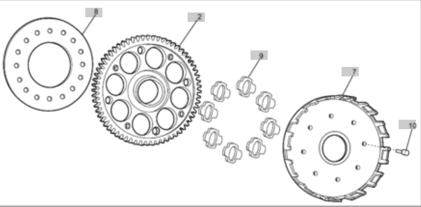 Sherco Primary Drive Wheel Assembly 4099