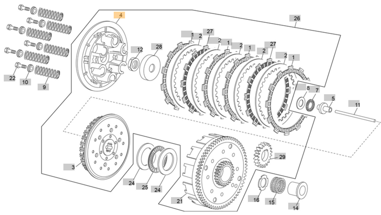 Sherco/Scorpa Clutch Pressure Plate