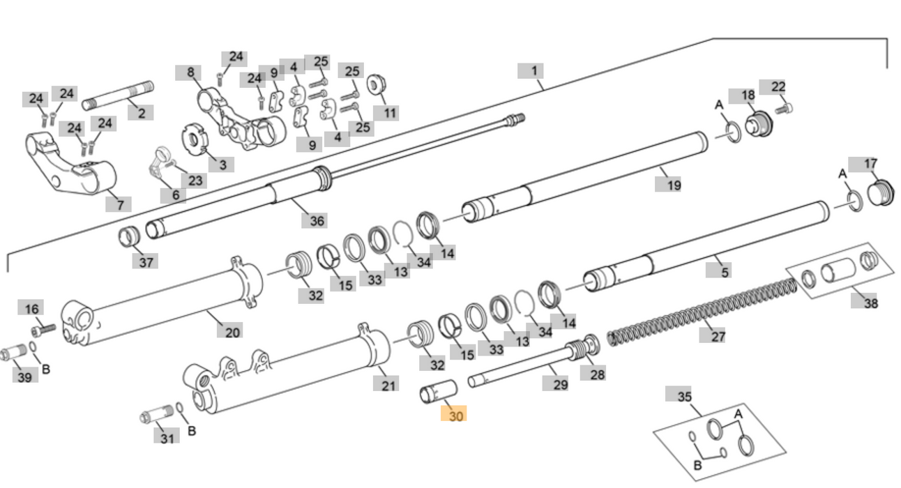 Tech Fork Lower Cone Limit Left
