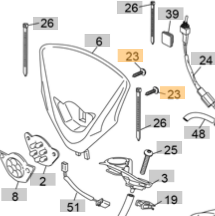 Sherco/Scorpa Screw for Headlight