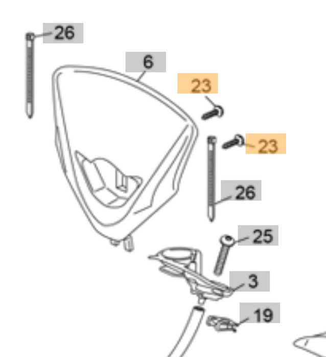 Sherco/Scorpa Screw for Headlight