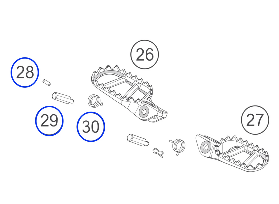 Footpeg GasGas 2023-2025 Mounting Kit
