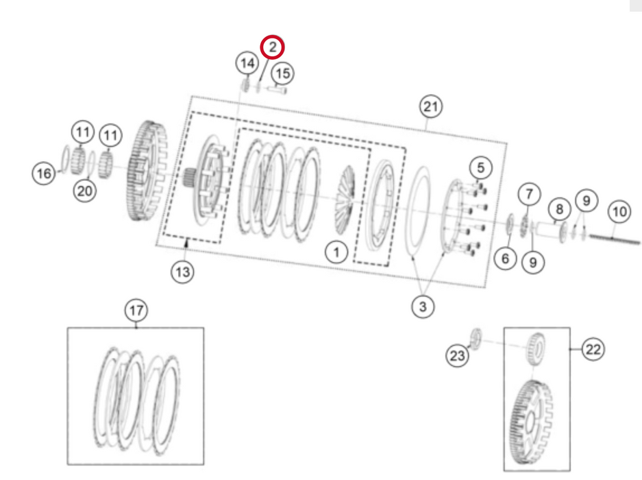 GasGas Pro Clutch Hub Bolt Washer