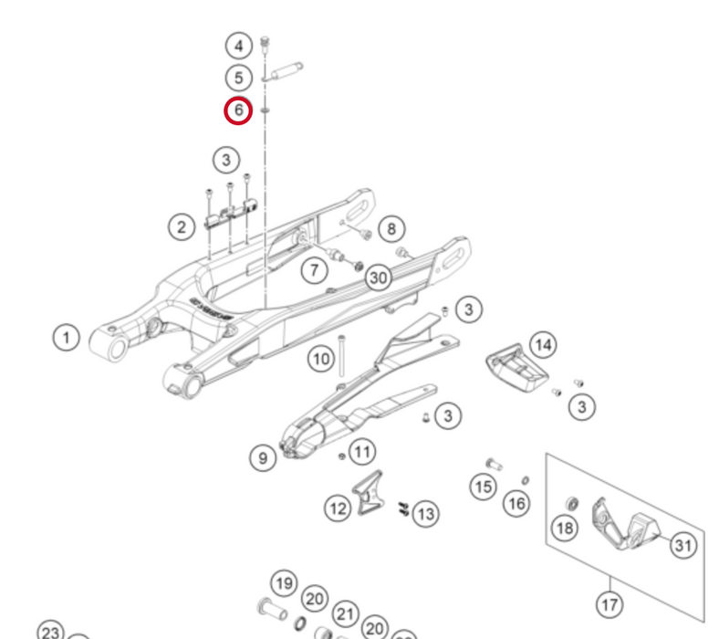 Chain Tensioner Spring Washer