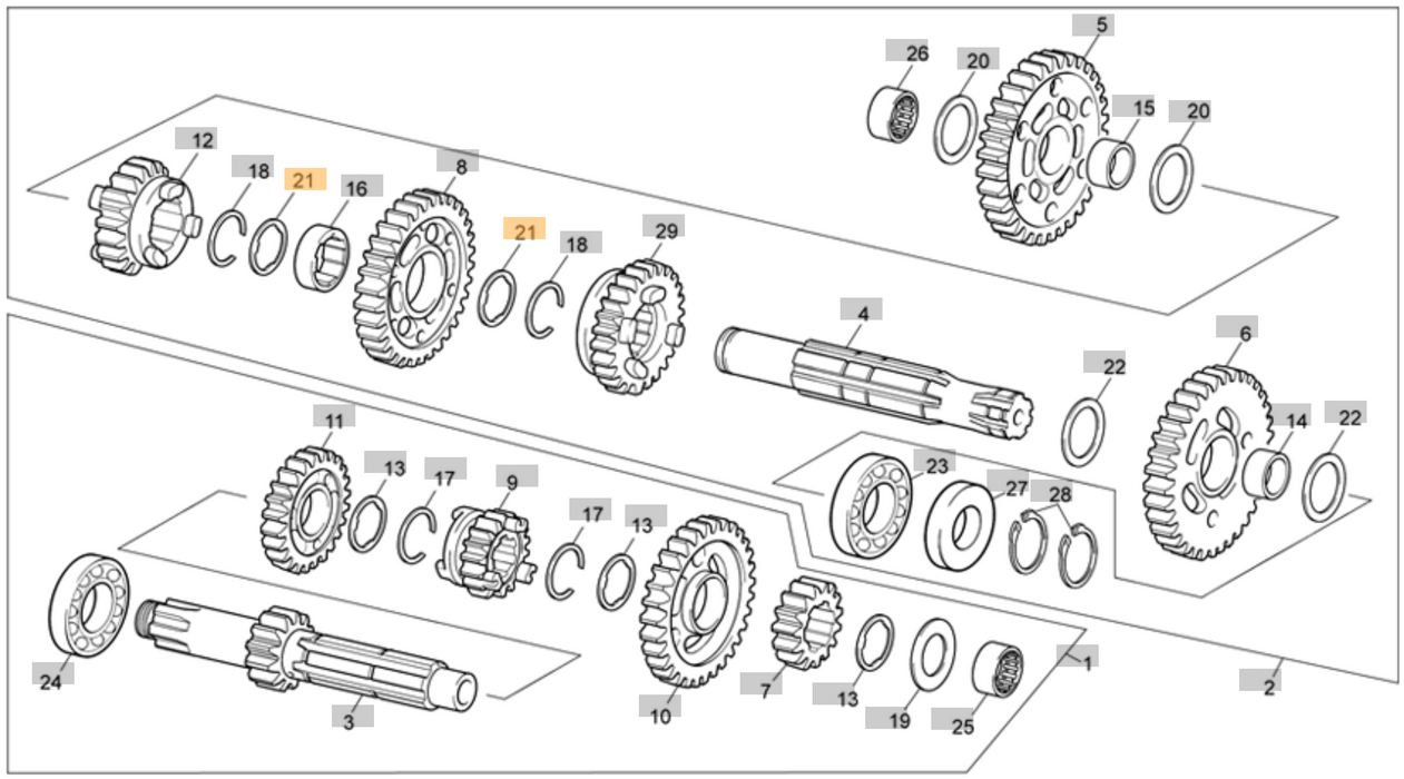 Sherco Main Shaft Washer M072