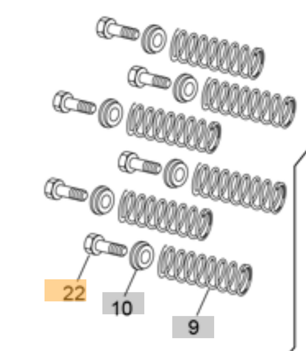 Sherco/Scorpa Clutch Spring Bolt M094