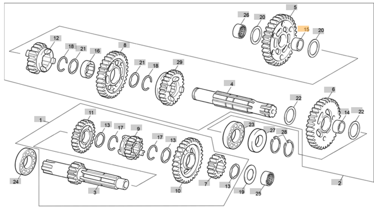 Sherco Bushing 1st Gear M066