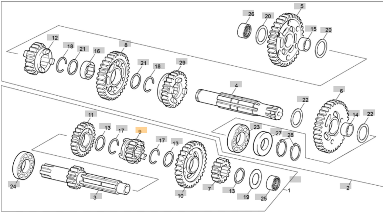 Sherco Gear Pinion 3 EME