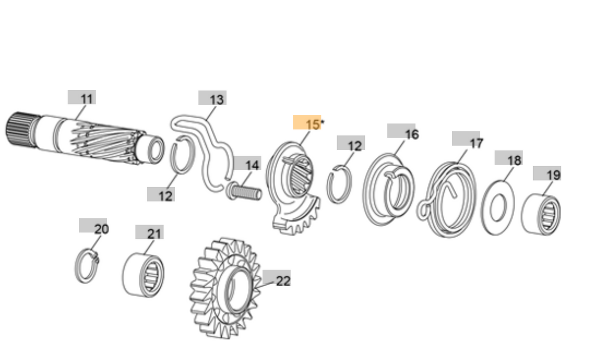 Kickstart Free Ratchet Sherco/Scorpa 23-26