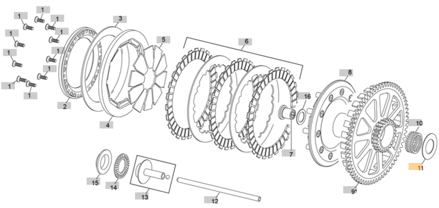Sherco Clutch Basket Thrust Washer 23-26