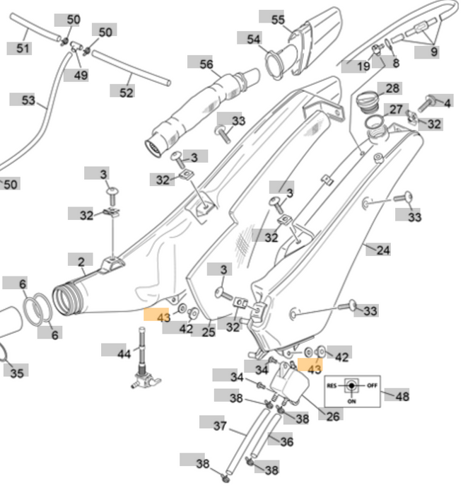 Sherco Exhaust Silencer Block 3194