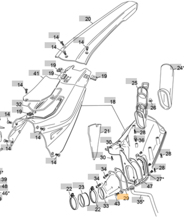 Sherco/Scorpa Air Box Boot Gasket 23-26