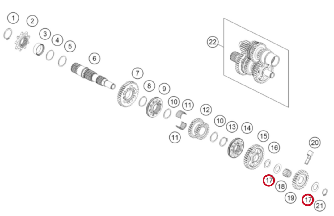 GasGas Washer 15x26x0.5 M02622001