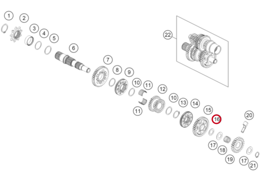GasGas Washer 15.2x23x.05 T4001523