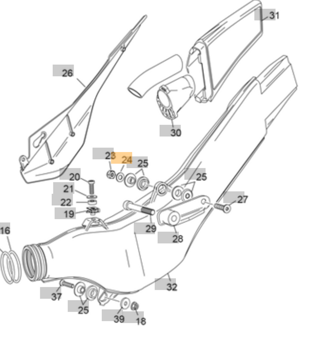 Sherco/Scorpa Washer M030