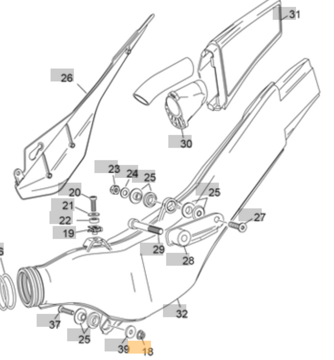 M6 Nut Sherco/Scorpa/Montesa M271