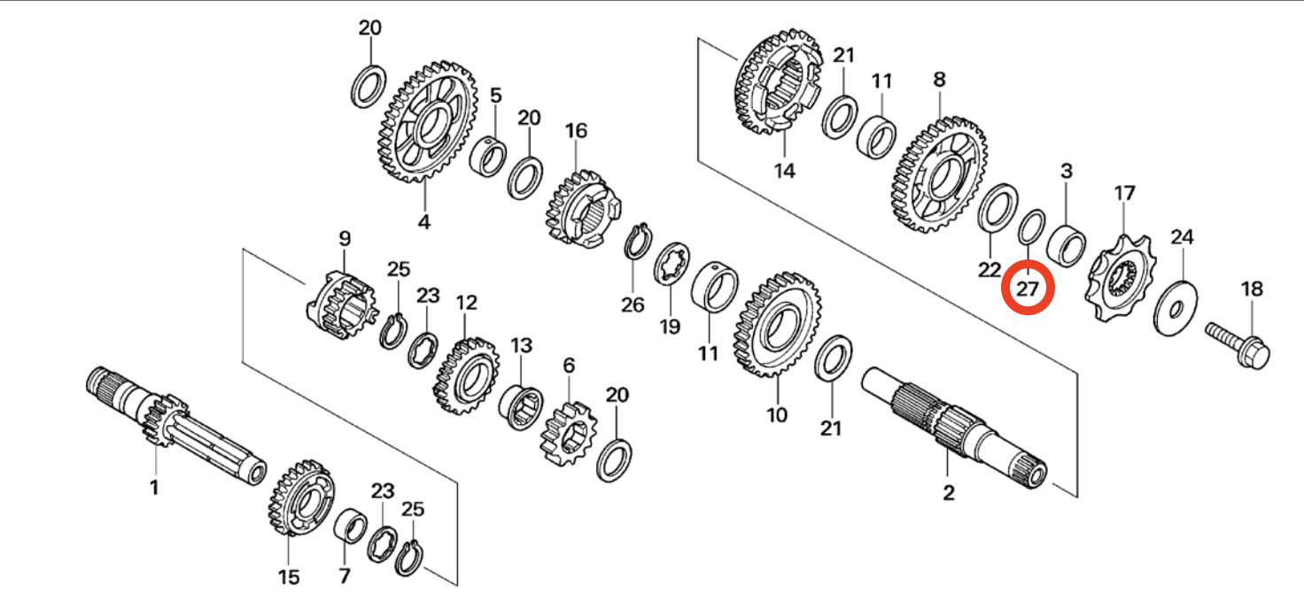 Montesa Countershaft O-Ring 20mm