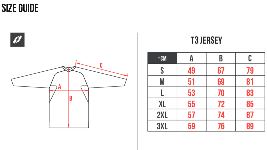 Jitsie T3 Air Solid Jersey (NEW) Red