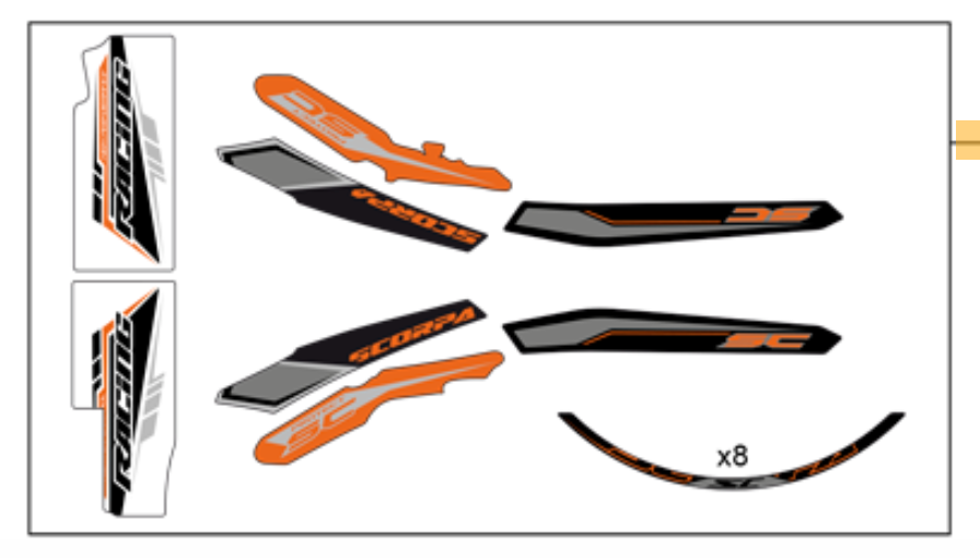 Scorpa Decal Kit 2018 (7367)