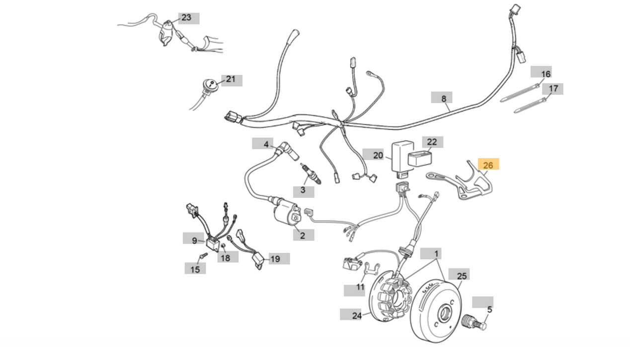 Sherco/Scorpa Holder CDI HI Trial (5477)