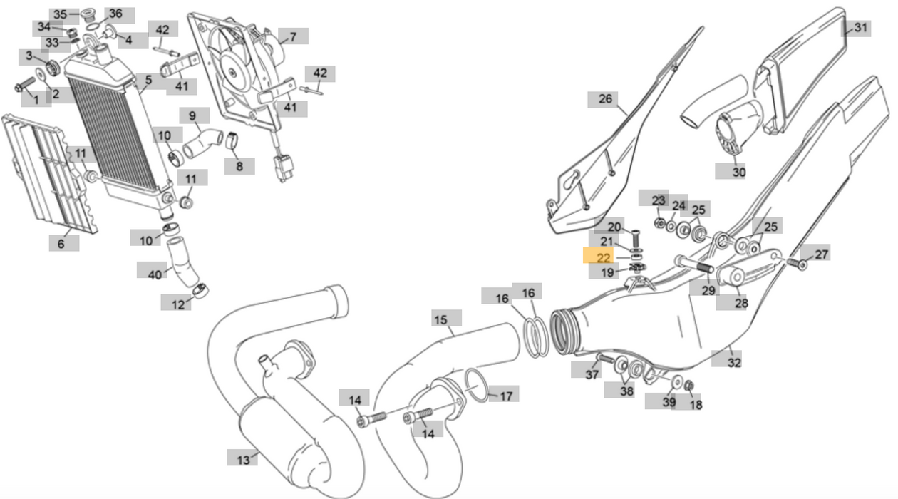Sherco/Scorpa Bush Silencer (11021)