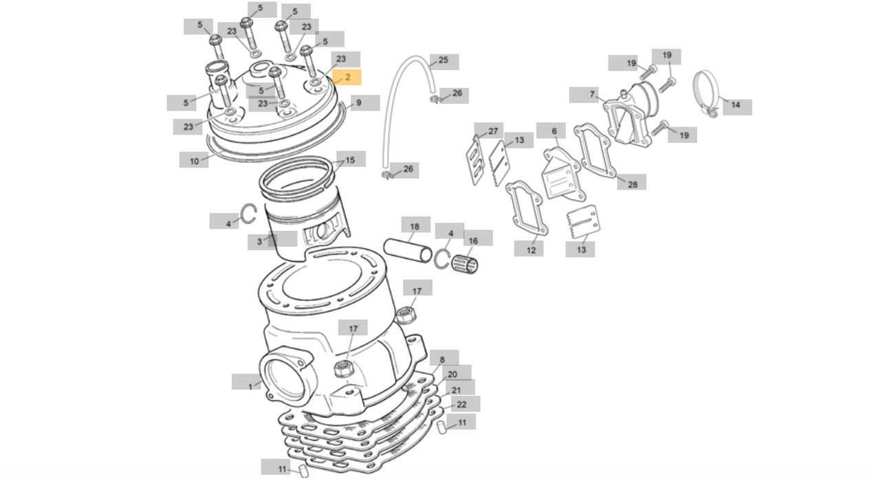 Scorpa Cylinder Head 300 (6058)