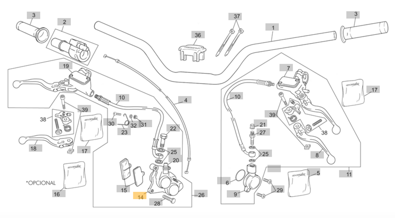 Sherco Front Caliper (4250) Formula