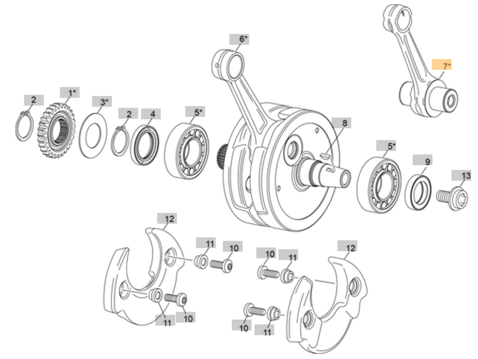 Sherco Connecting Rod Kit 23-26