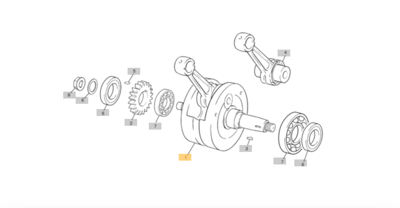 Sherco Crankshaft 250/290 7464