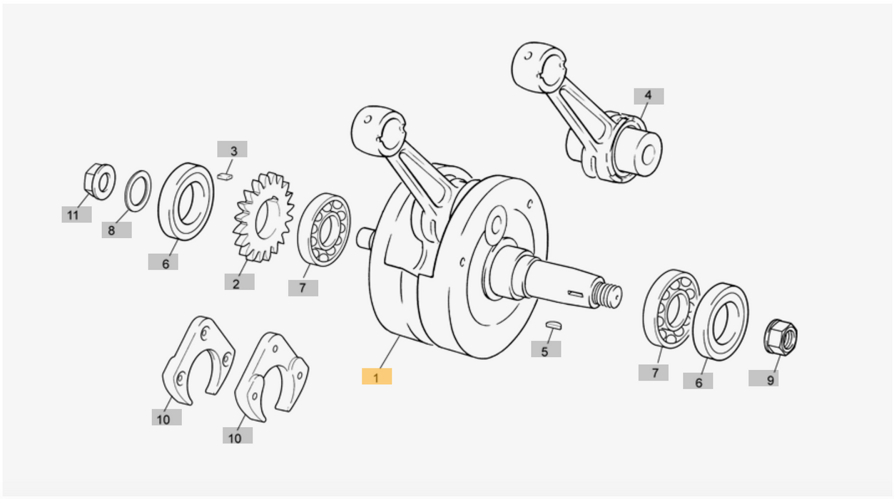 Sherco Crankshaft 300cc 4995