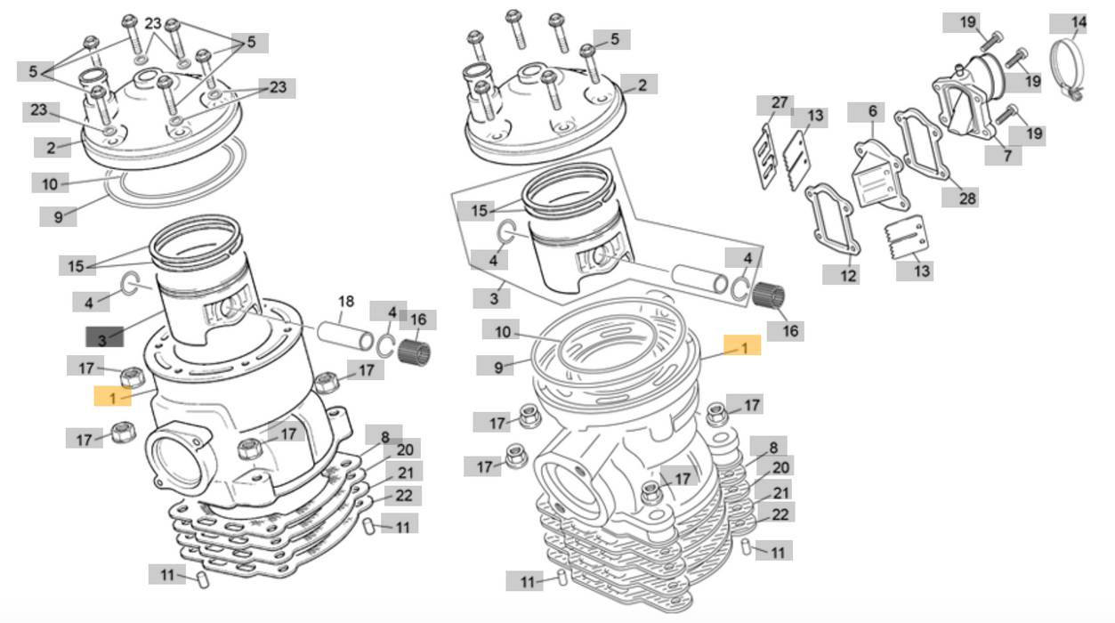 Sherco Cylinder 125cc 8383