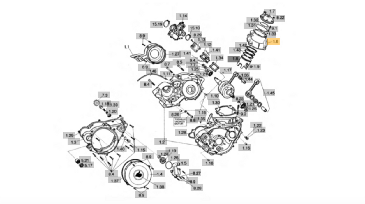 Sherco Cylinder 200cc M215