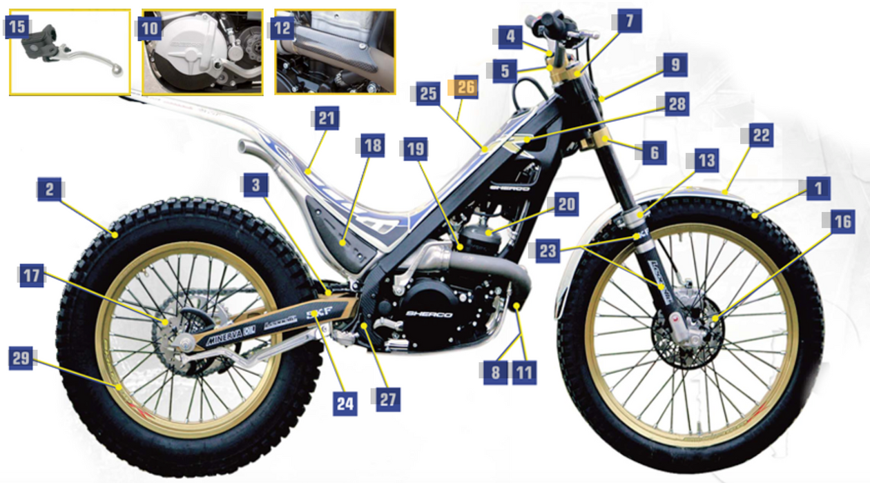 Sherco Decal Kit Tank 2009 (2136)