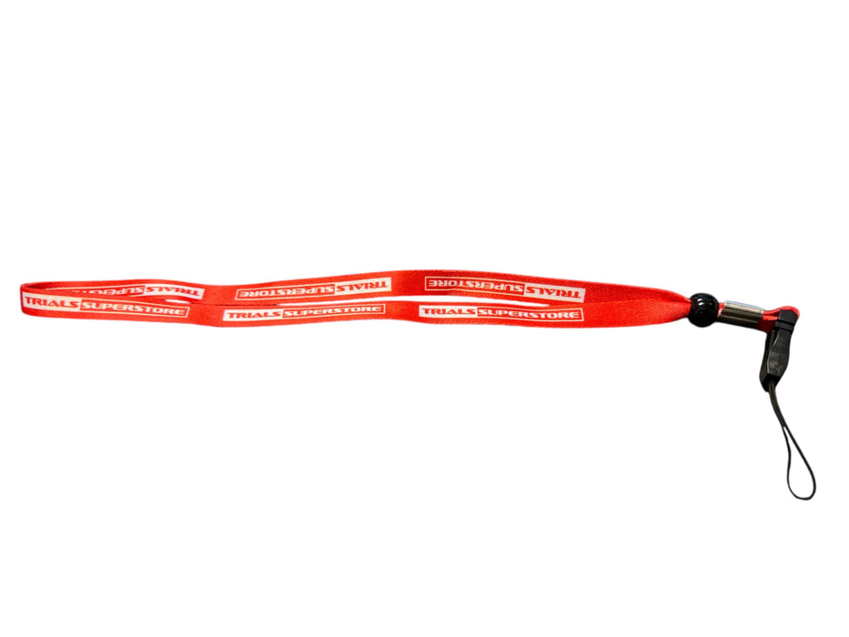 Kill Button Lanyard "Trials Superstore" Rigid Red